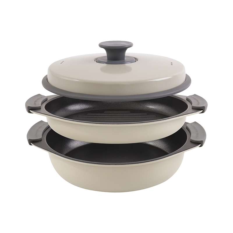 Täck med ångventil Mikrovågsgrill Multi-Pot